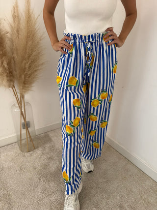 Lemons striped pants
