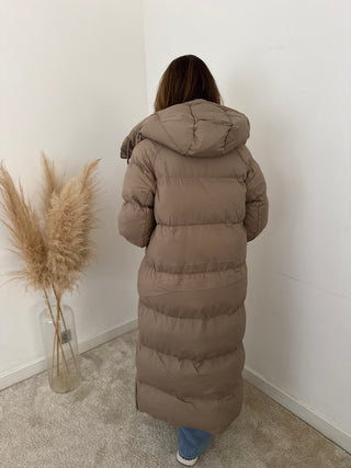 Taupe puffer coat