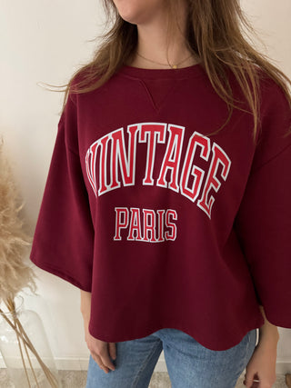 Burgundy vintage paris