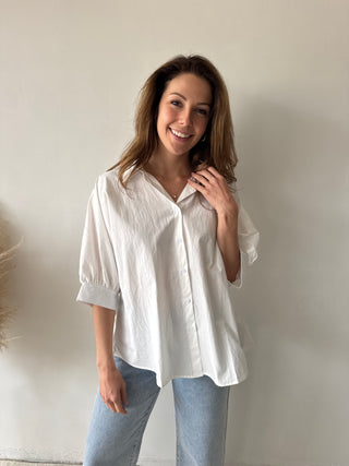 White summer blouse