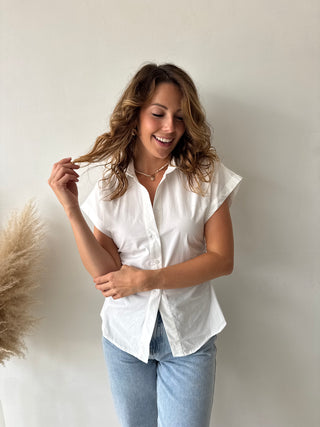 White centered blouse