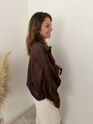 Brown suède jacket