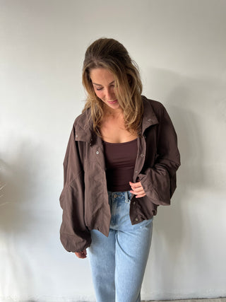 Brown lightweight jacket