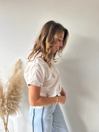 Cactus white blouse