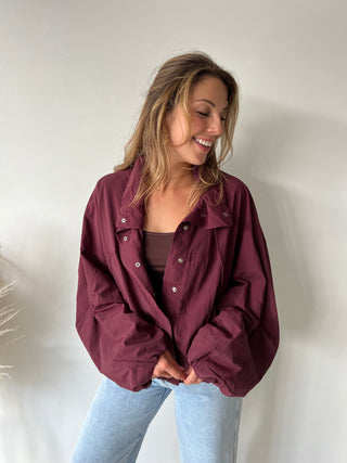 Burgundy lightweight jacket