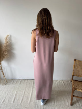 Soft pink flowy dress