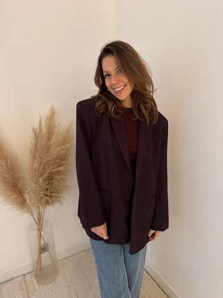 Sparkling plum blazer