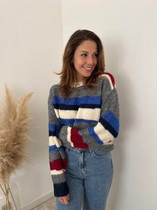 Colorblock autumn knit