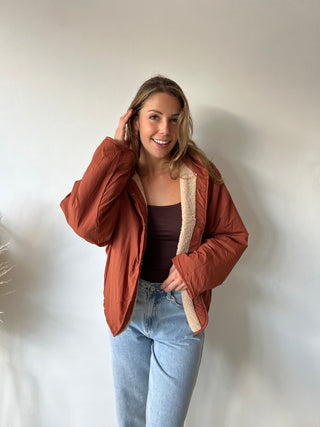 Terracotta reversible jacket