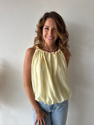 Yellow summer top