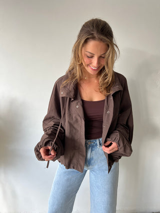 Brown lightweight jacket
