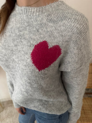 Love yourself grey knit