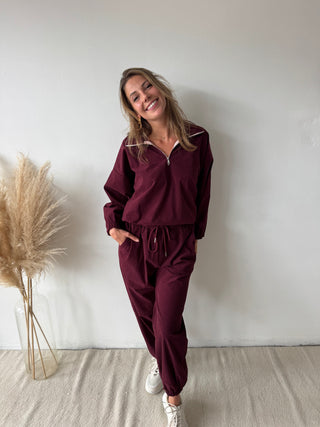 Burgundy corduroy set
