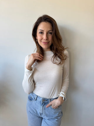 Soft cashmere beige top