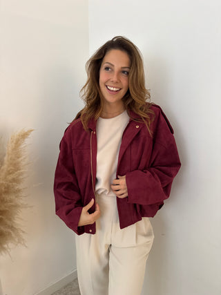 Bordeaux suède jacket