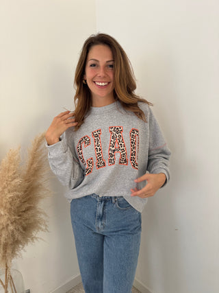Grey ciao sweater