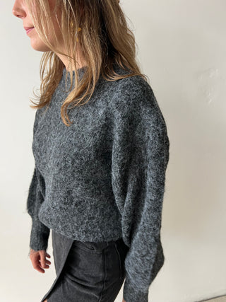 Dark grey autumn knit