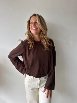 Brown ballon longsleeve
