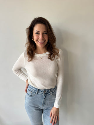 White longsleeve top