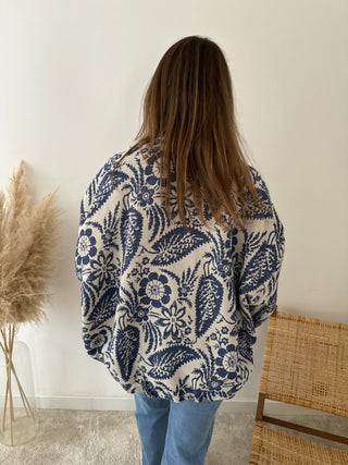 Blue bohemian jacket