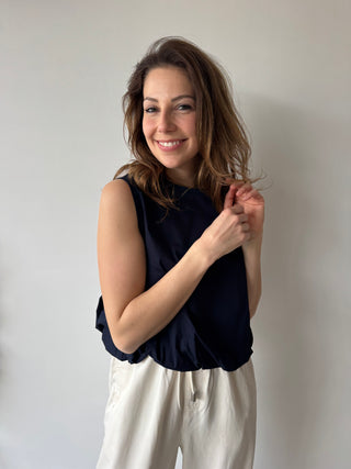 Navy summer top