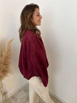 Bordeaux suède jacket