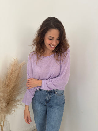 Soft lila long sleeve t-shirt
