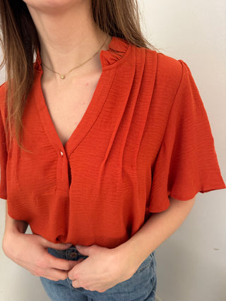 Terracotta blouse