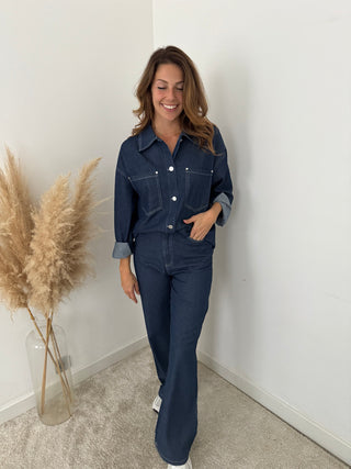 Dark denim set