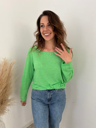 Soft green long sleeve t-shirt
