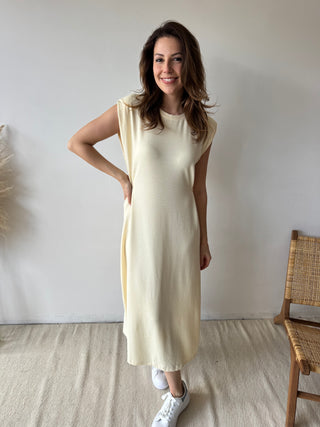 Yellow maxi dress