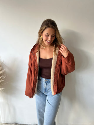 Terracotta reversible jacket