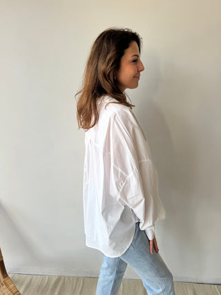 White centered blouse