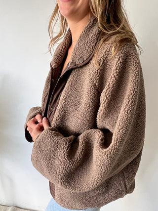 Brown reversible jacket