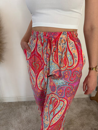 Colorful flowy pants