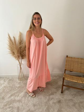 Peach maxi dress