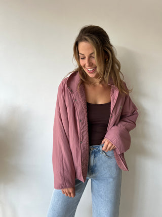 Old pink reversible jacket