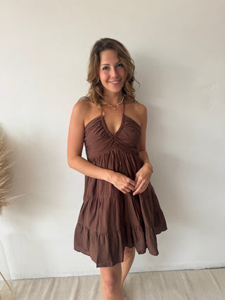 Brown summer dress
