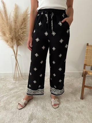 Black bohemian pants