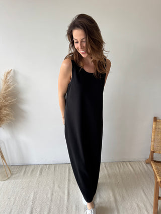 Soft black flowy dress