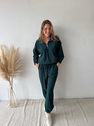 Green corduroy set