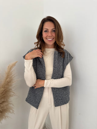 Grey fall gilet