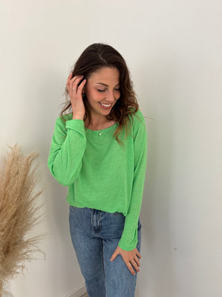 Soft green long sleeve t-shirt