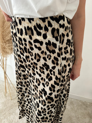 Leopard maxi skirt