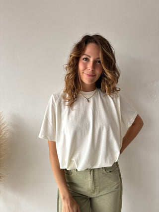 Ecru elastic top
