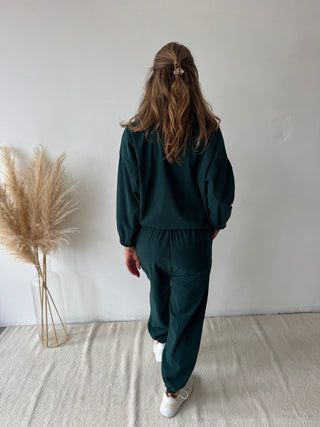 Green corduroy set