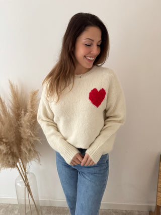 Love yourself beige knit