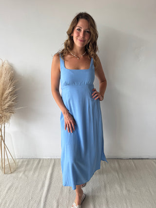 Light blue midi dress