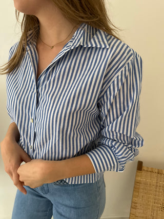 Perfect blue striped shirt