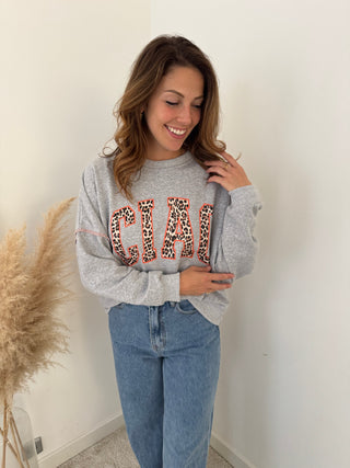 Grey ciao sweater